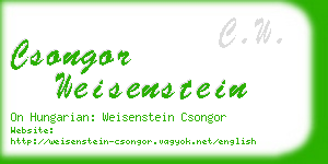 csongor weisenstein business card
